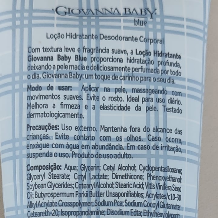 photo of Giovanna baby Loção hidratante e desodorante corporal -blue shared by @vanessamaiolini on  09 Jun 2023 - review