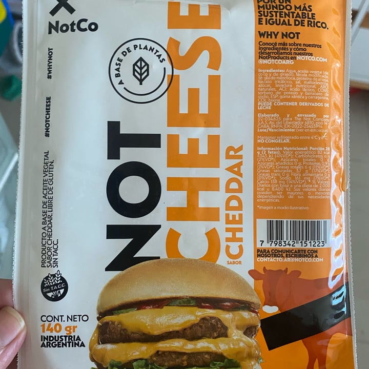 photo of NotCo Not Cheese Cheddar shared by @bichobolita22 on  23 Jan 2023 - review