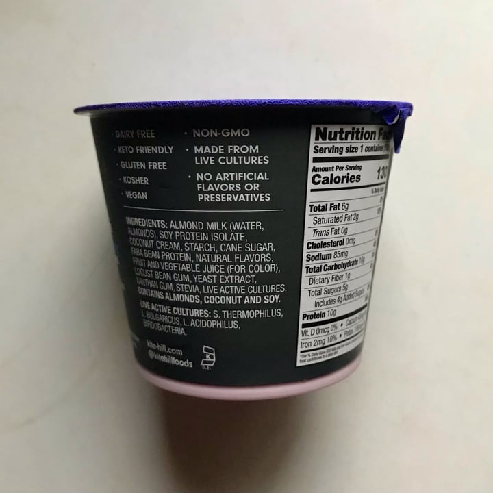 photo of Kite Hill Protein Plant-based Yogurt - Blueberry shared by @kyu on  14 Jan 2023 - review