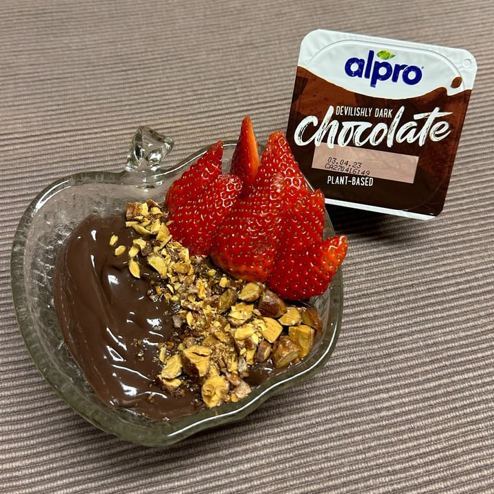photo of Alpro Devilish Dark Chocolate Dessert shared by @vanille on  04 Feb 2023 - review