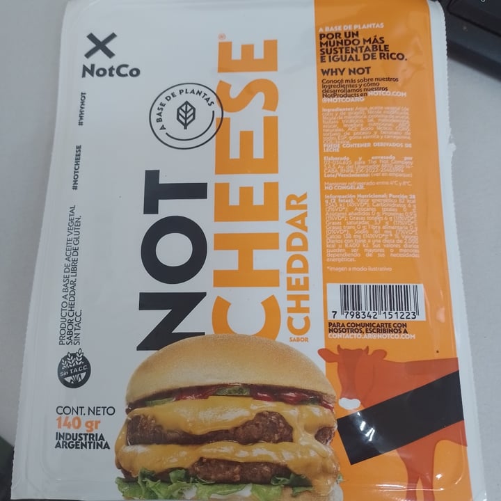 photo of NotCo Queso chedar shared by @vegaria1 on  04 Apr 2023 - review