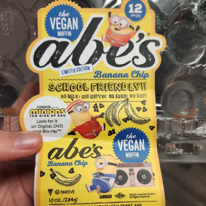 photo of Abe's Vegan Muffins Banana Chip Vegan Muffin shared by @muridae on  19 Mar 2023 - review