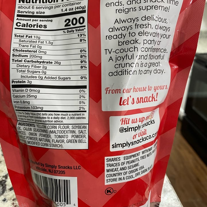 photo of House of Snacks Cajun corn sticks shared by @matt87 on  14 May 2023 - review