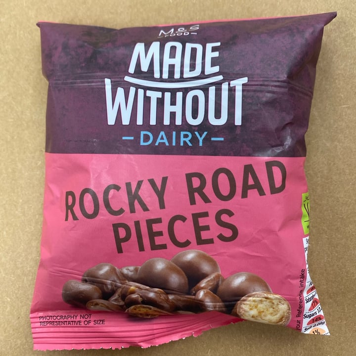 photo of M&S made without dairy Rocky Road Pieces shared by @meganthevegetable on  15 Jan 2023 - review