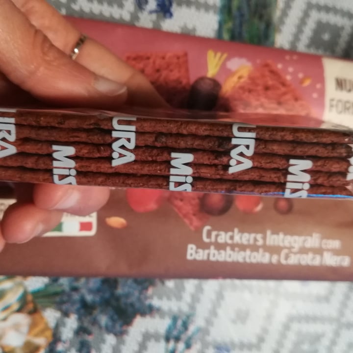 photo of Misura Crackers Integrali con Barbabietola e Carota Nera - Fibraextra shared by @grilla on  23 Apr 2023 - review