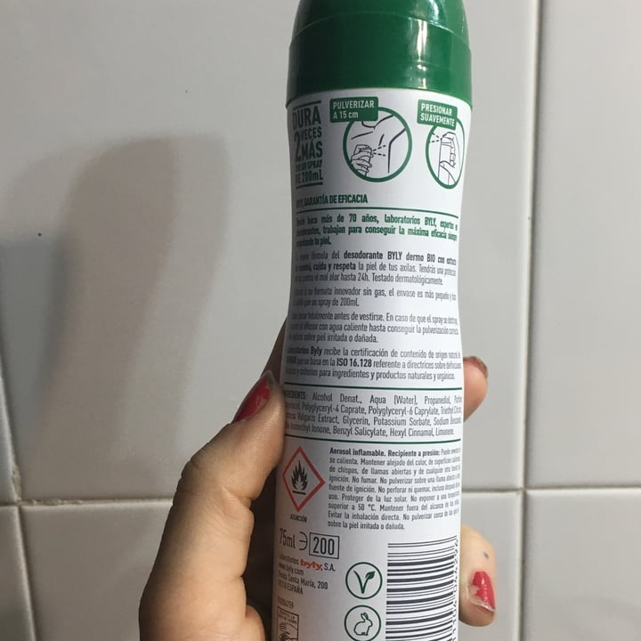 photo of Byly Desodorante bio dermo extrasuave shared by @nereabruja on  24 Jan 2023 - review