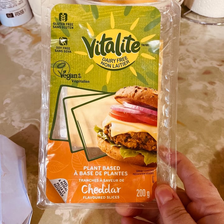 photo of Vitalite Dairy Free Cheddar Slices shared by @kimleescatlady on  21 Dec 2022 - review