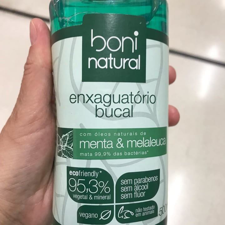 photo of Boni natural Enxaguatório Bucal Menta & Melaleuca shared by @vivianelacerda1975 on  26 Dec 2022 - review