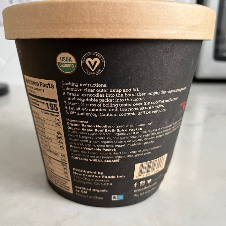 photo of Ocean's Halo Big Bowl of Noodles (Vegan Beef Flavor) shared by @alistar on  14 Jul 2023 - review