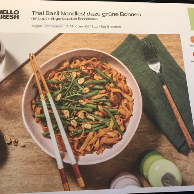 Thai Basil Noodles from Hello fresh - Vegan Product Reviews & Ratings ...