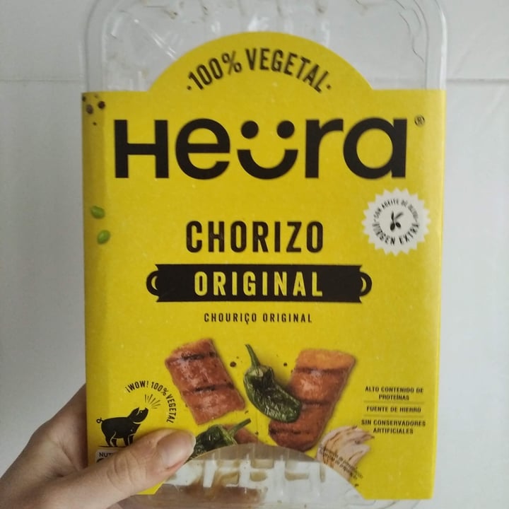photo of Heura Chorizo Original shared by @juegodetomos on  15 Jan 2023 - review