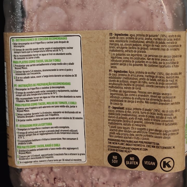 photo of Beyond Meat carne picada vegana shared by @anittauy on  23 Feb 2023 - review