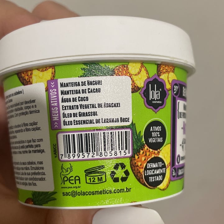 photo of Lola Cosmetics Be(M)Dita Ghee Máscara Nutrição shared by @feferreiras on  19 May 2023 - review