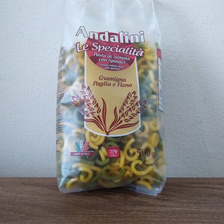 photo of Andalini pasta di semola con spinaci shared by @francescovegan on  07 Apr 2023 - review