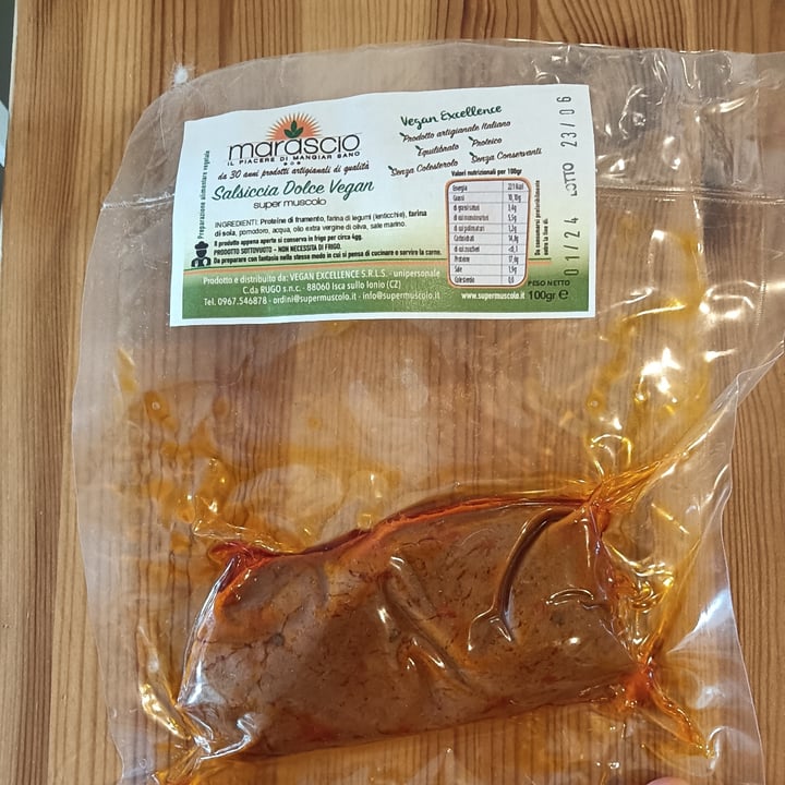 photo of Marascio Salsiccia Dolce Vegan shared by @marcommont on  07 May 2023 - review