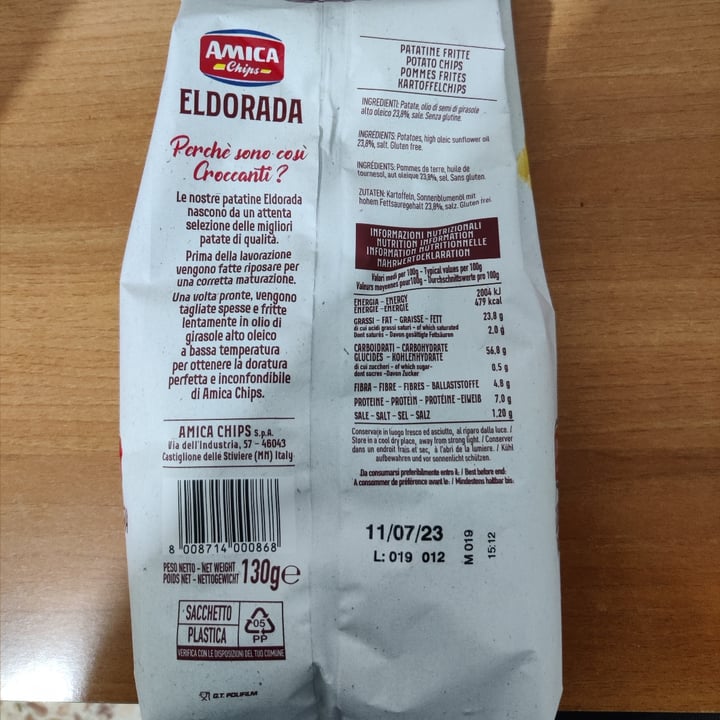 photo of Amica Chips Eldorada tradizionale shared by @nothim on  09 Apr 2023 - review