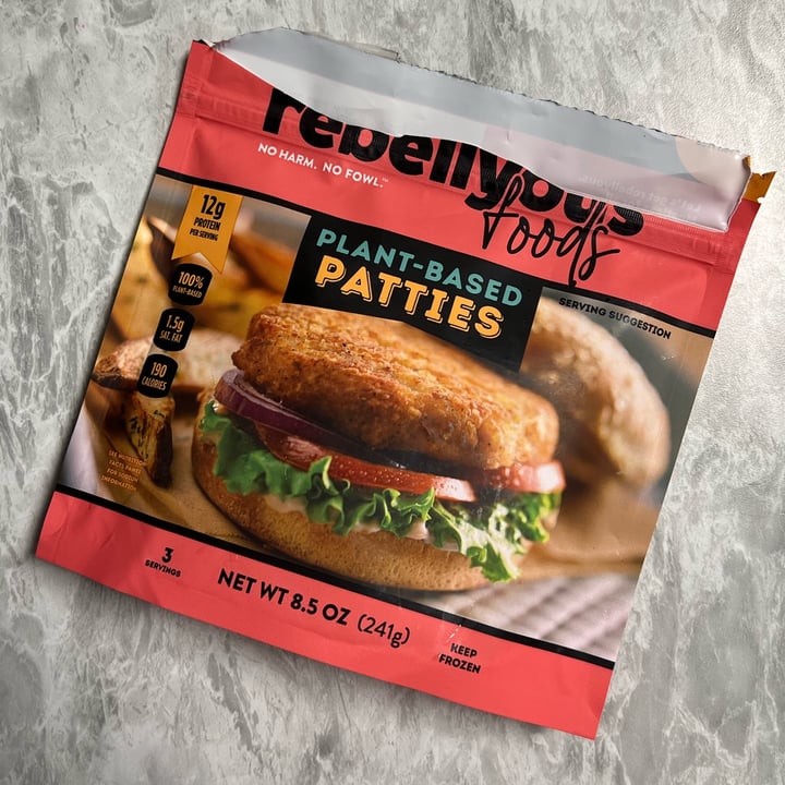photo of Rebellyous Foods Plant-based Patties shared by @liberationbby on  05 Apr 2023 - review