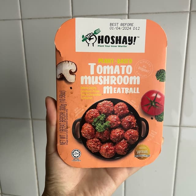 Plant-based Tomato Mushroom Meatball from Hoshay - Vegan Product ...