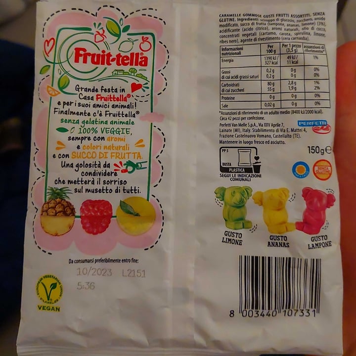 photo of Fruit-tella Caramelle gommose koalas shared by @massimo91 on  20 Feb 2023 - review