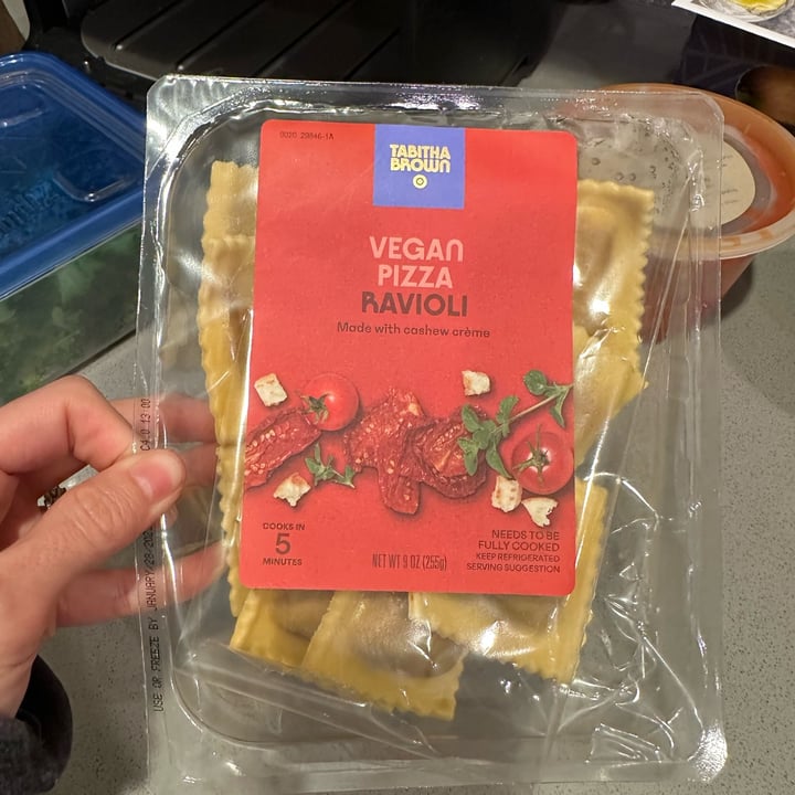 photo of Tabitha Brown Vegan Pizza Ravioli shared by @ashtothexo on  27 Jan 2023 - review