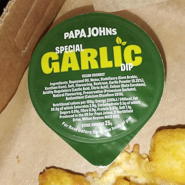photo of Papa John's Pizza Special Garlic Dip shared by @sunmoony on  05 Aug 2023 - review