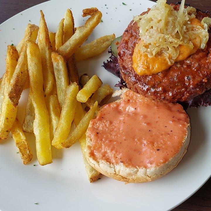 photo of Asher's Corner Cafe @ Ashers Farm Sanctuary ashers burger shared by @ashersfarm on  04 Jun 2023 - review