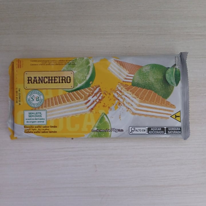photo of Rancheiro Biscoito Wafer Limão shared by @vansmatos on  18 Jun 2023 - review