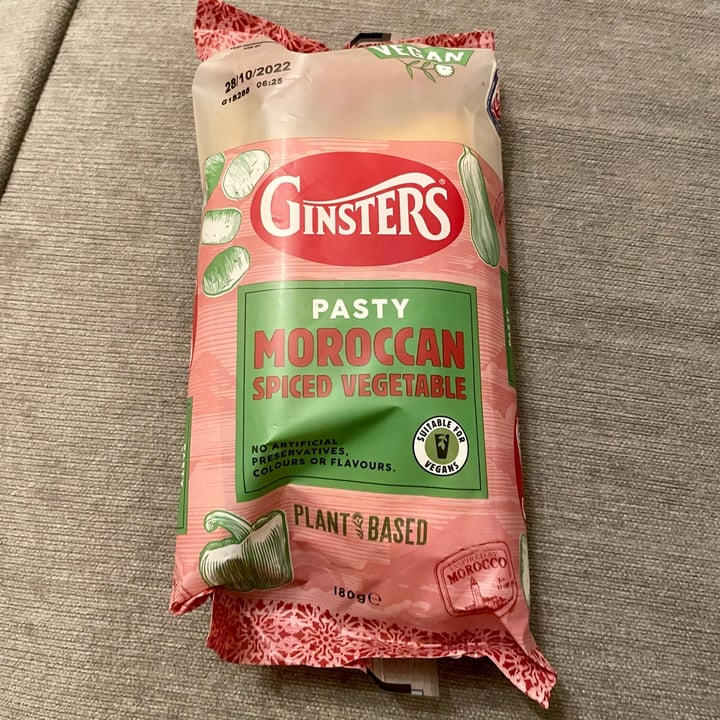 photo of Ginsters Moroccan Spiced Vegetable Pasty shared by @plantbasedprincess18 on  25 Jan 2023 - review