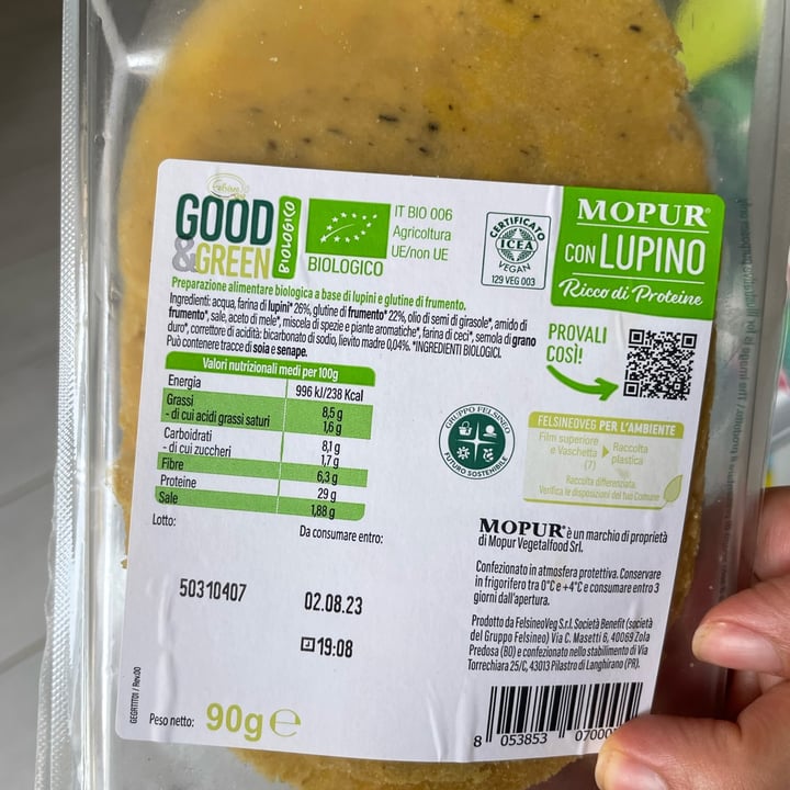 photo of Good & Green Mopur con lupino shared by @pomeziajones on  12 Jul 2023 - review