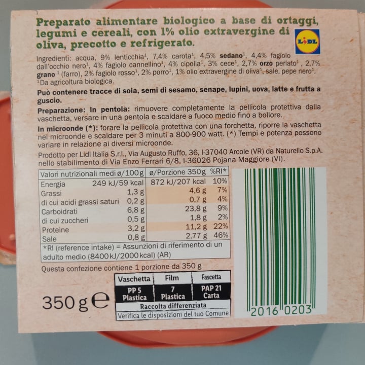 photo of Vallericca Bio Zuppa Contadina shared by @fiorubino on  09 Feb 2023 - review