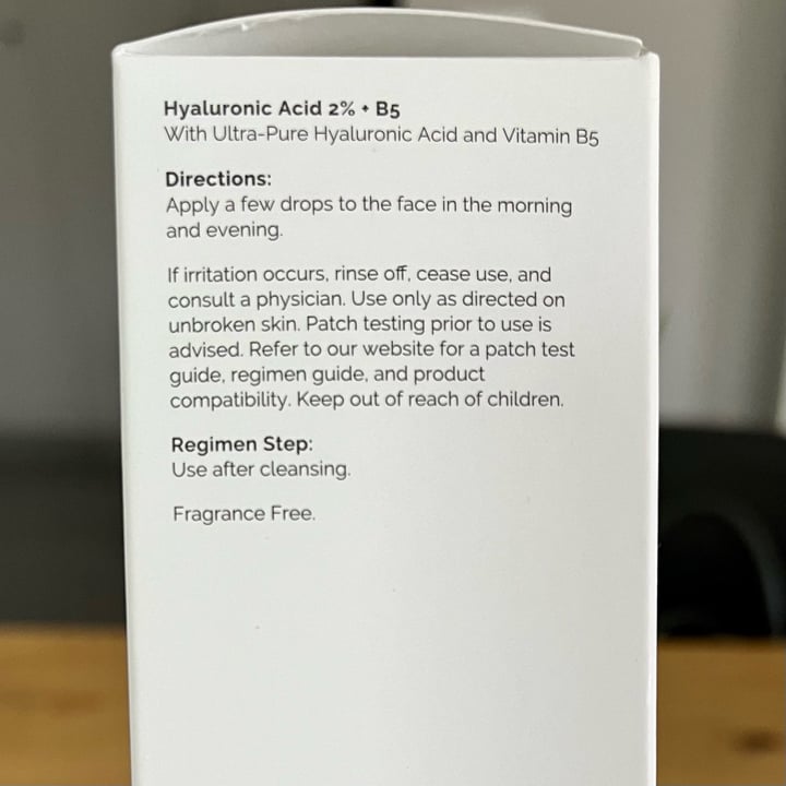 photo of The Ordinary Hyaluronic acid 2%+B5 shared by @ales5andra on  05 Aug 2023 - review