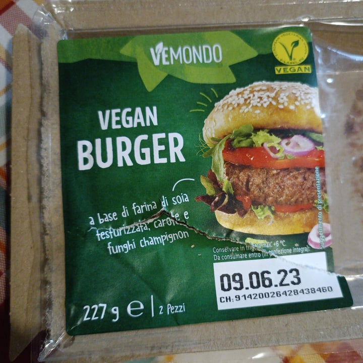 photo of Vemondo Vegan Burger shared by @fra23 on  12 Jun 2023 - review