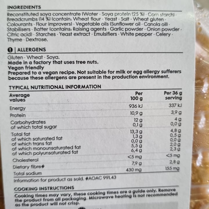 photo of Woolworths Crumbed Savoury Soya Strips shared by @vegankitchensa on  28 Dec 2022 - review