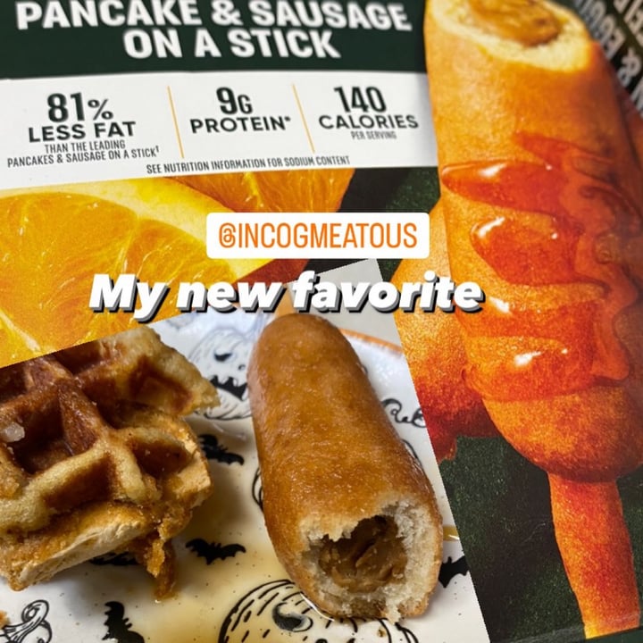photo of MorningStar Farms Incogmeato Pancake & Sausage On A Stick shared by @shananigains on  16 Jan 2023 - review