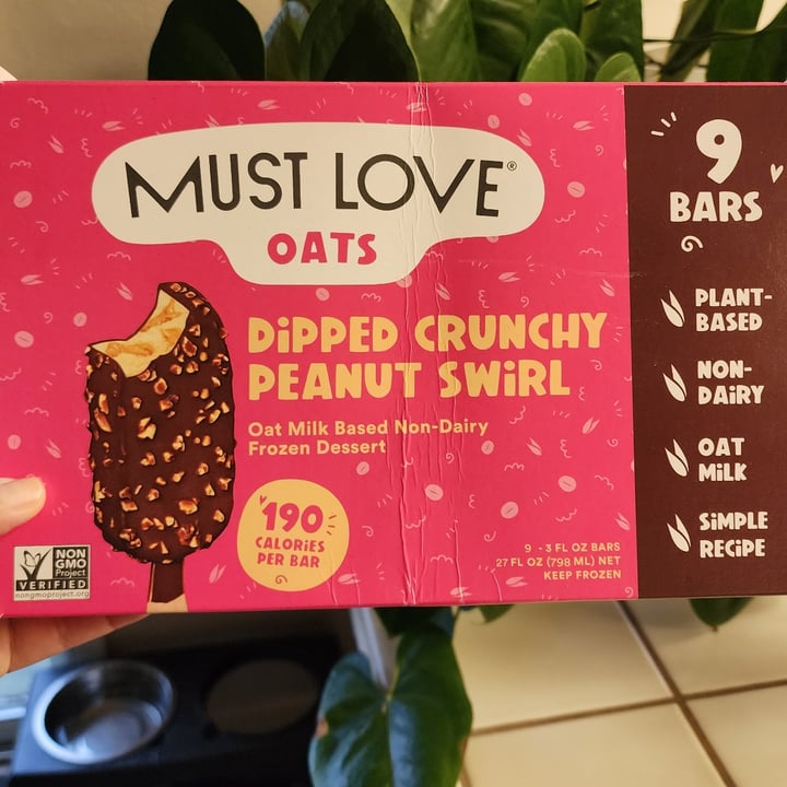 photo of Must Love Dipped Crunchy Peanut Swirl Non-Dairy Frozen Dessert shared by @carla4justice on  29 Mar 2023 - review