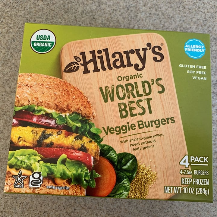 photo of Hilary's Organic World’s Best Veggie Burger shared by @allhess on  18 Jan 2023 - review
