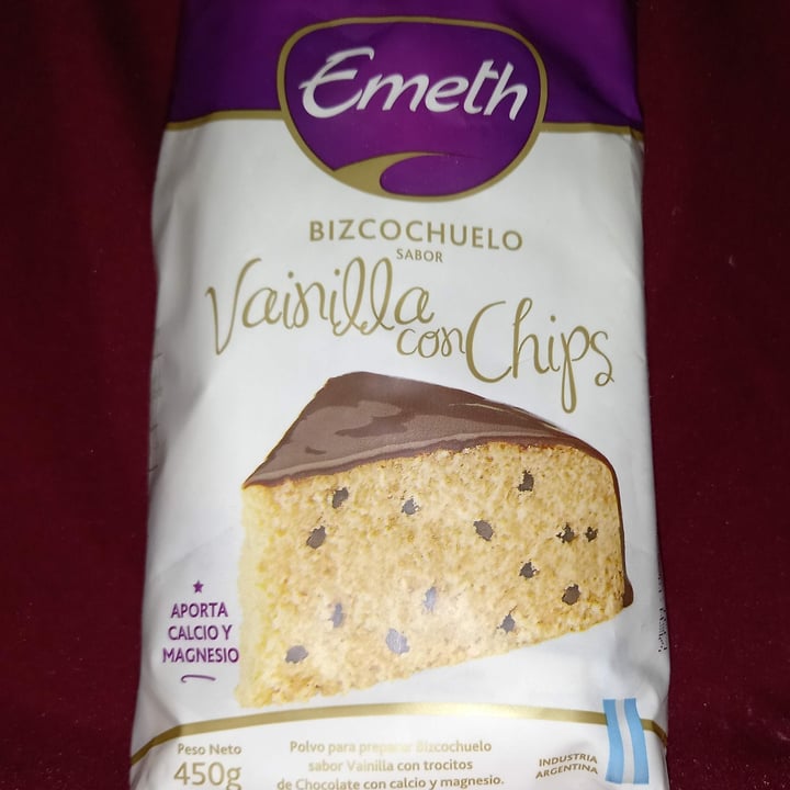 photo of Emeth Bizcochuelo de vainilla con chips shared by @vegangab on  27 May 2023 - review