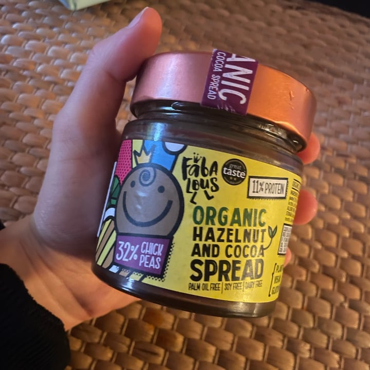 photo of Fabalous Organic Hazelnut and Cocoa Spread shared by @ombre on  30 Jan 2023 - review