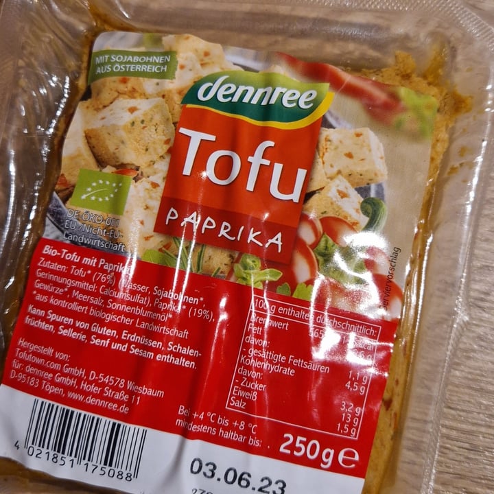 photo of Dennree tofu paprika shared by @lisaqbon on  20 Jan 2023 - review