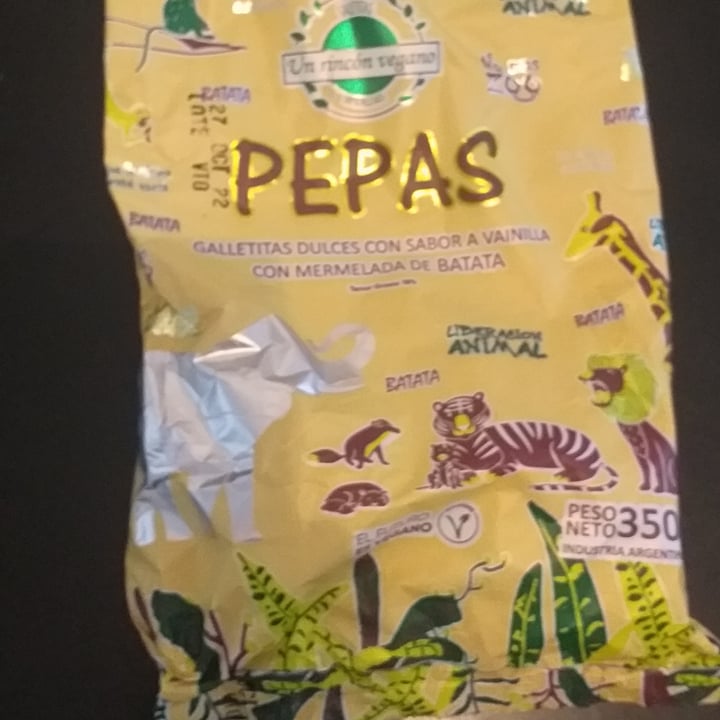 photo of Un Rincón Vegano Galletitas Pepas Sabor Batata shared by @melinamelinacc on  22 Feb 2023 - review