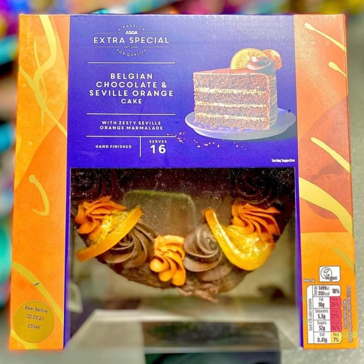 photo of ASDA Asda Extra Special Belgian Chocolate And Seville Orange Cake shared by @aytch on  02 Mar 2023 - review