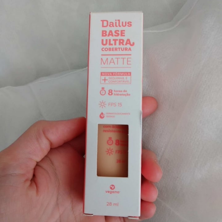 photo of Dailus Base Ultra Cobertura Matte shared by @samanthabvianna on  25 Jun 2023 - review