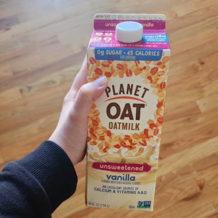 photo of Planet Oat Oatmilk Unsweetened Vanilla shared by @phanthomas on  06 Apr 2023 - review