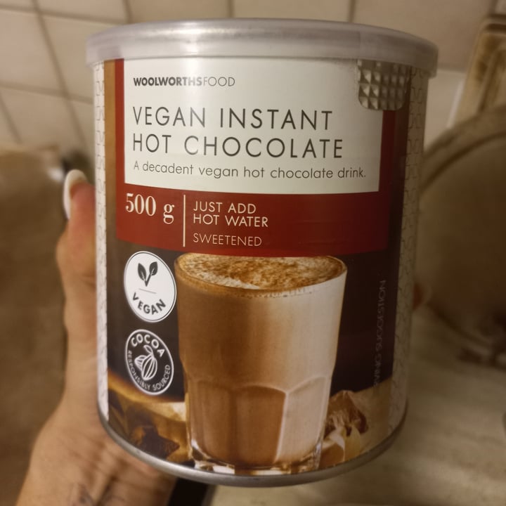 photo of Woolworths Food Vegan instant Hot Chocolate shared by @punilu on  20 Mar 2023 - review