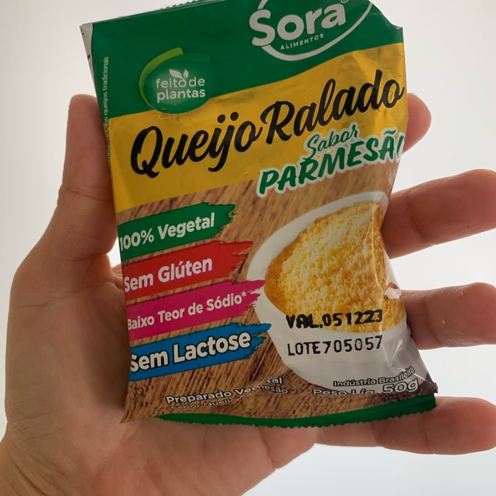 photo of Sora Queijo Ralado Sabor Parmesão shared by @brunasiqueiras on  09 Jul 2023 - review