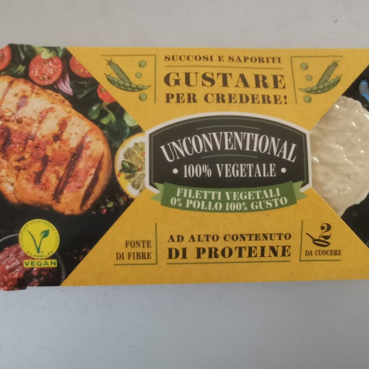 photo of Unconventional Filetti Vegetali 0% Pollo 100% Gusto - Plant Based Fillet shared by @francescati on  15 Apr 2023 - review