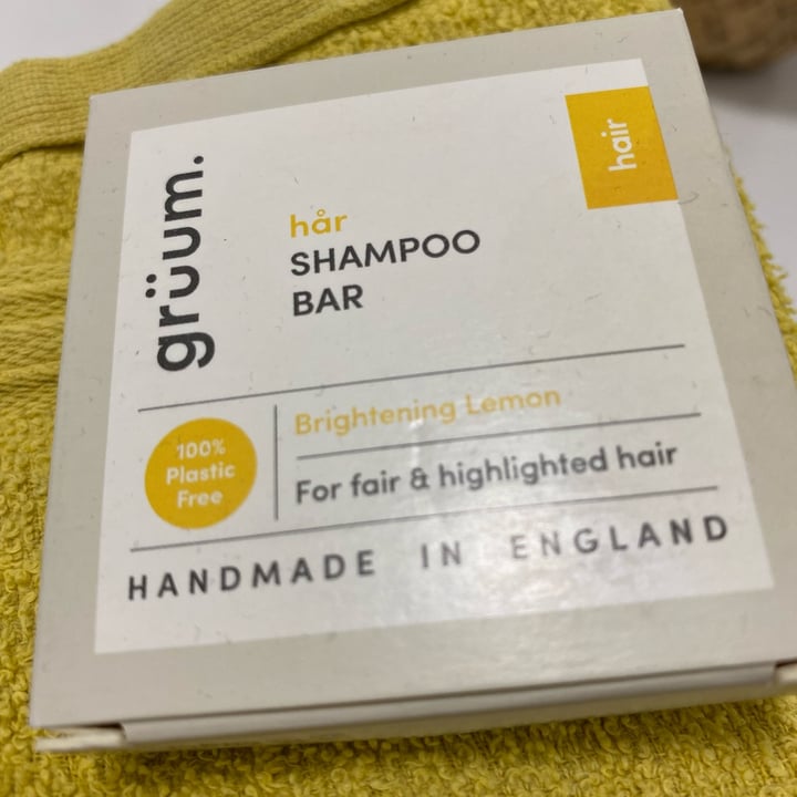 photo of Grüum Har Shampoo Bar Brightening Lemon shared by @partyinthekitchen on  07 Feb 2023 - review