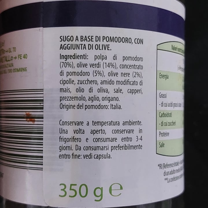 photo of I colori del sapore sugo olive shared by @gemmaviva on  14 Mar 2023 - review