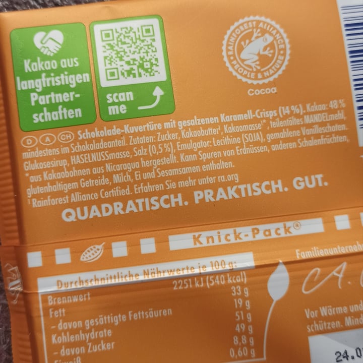 photo of Ritter Sport Salted Caramel shared by @annamiou on  11 Jan 2023 - review