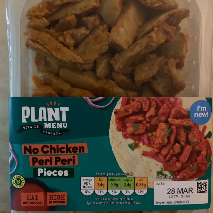 photo of Plant Menu No Chicken Piri Piri Pieces shared by @smuz90 on  09 Apr 2023 - review